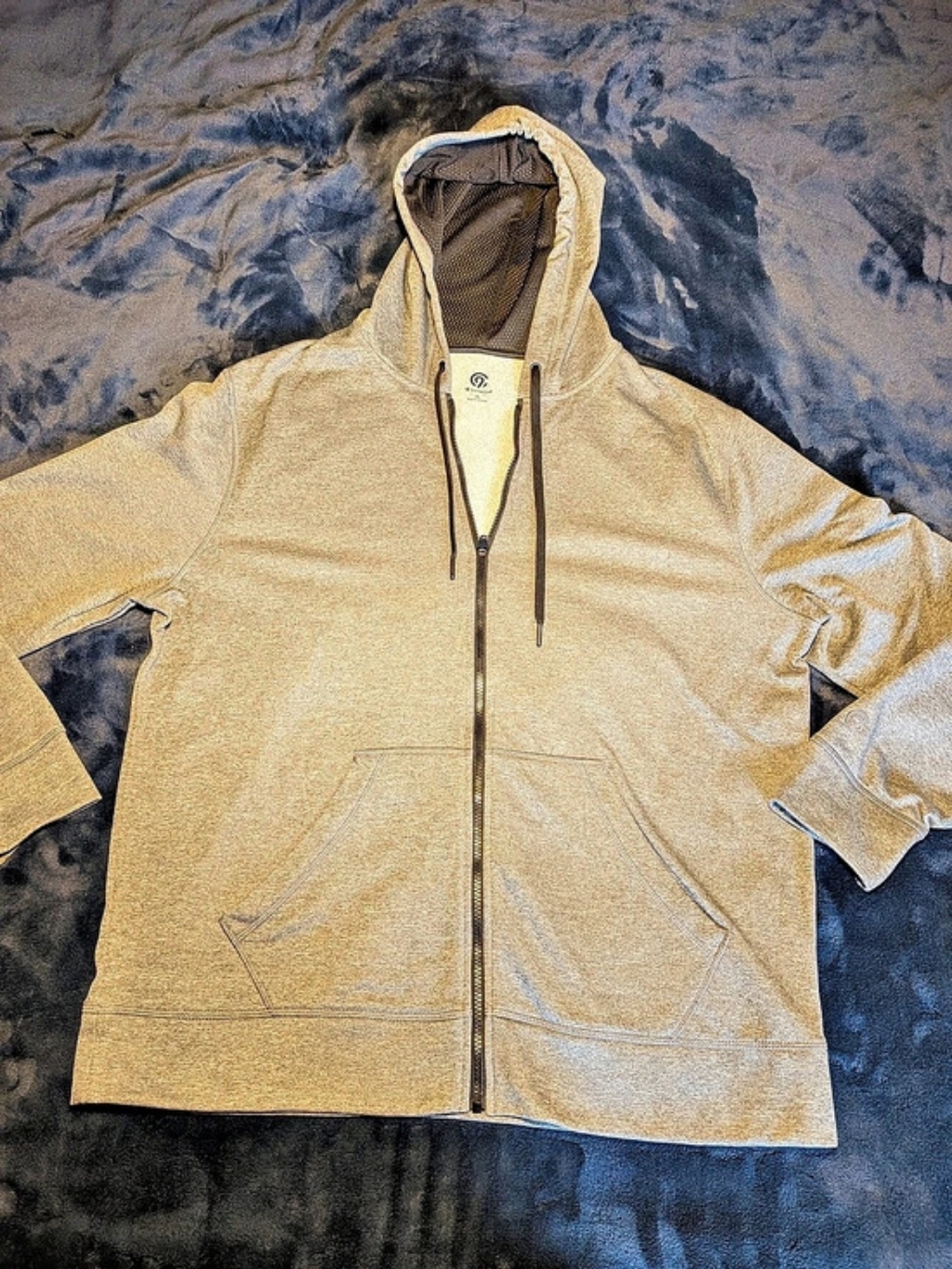 Champion Men's Gray Hooded Performance Jacket Size XL